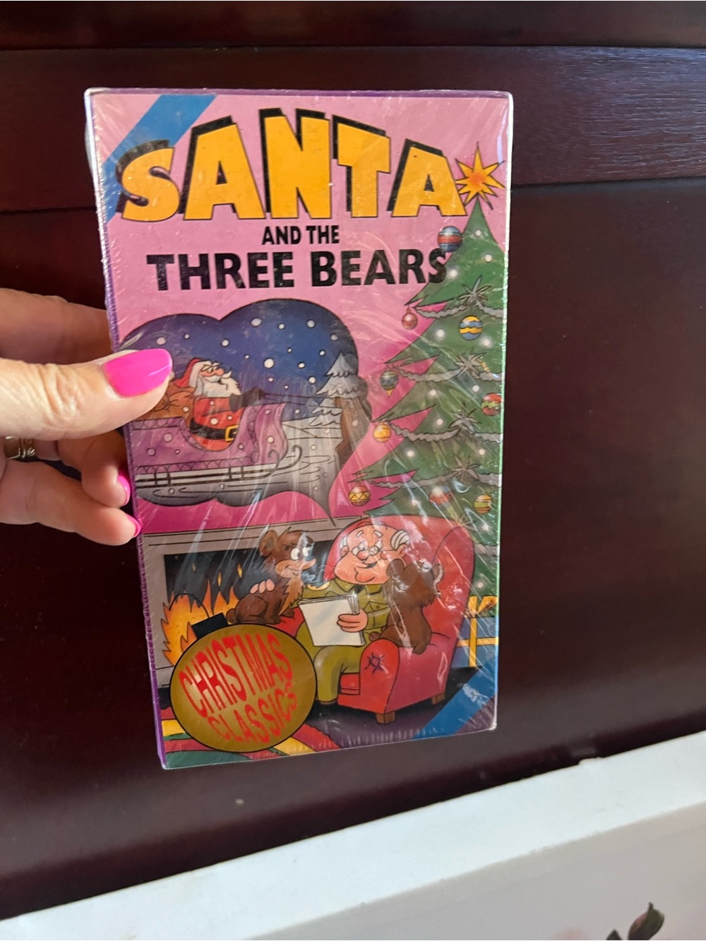 Santa and the Three Bears Childrens vhs - Pink Cover collectible
